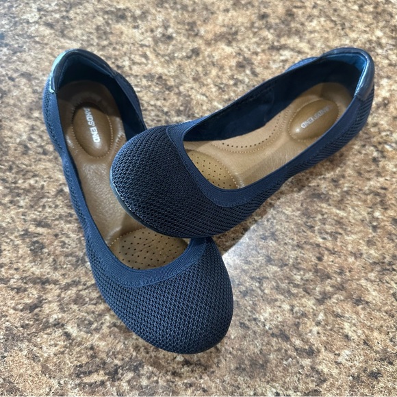 Lands End Navy Ballet Flats Size 9.5 - Picture 5 of 5